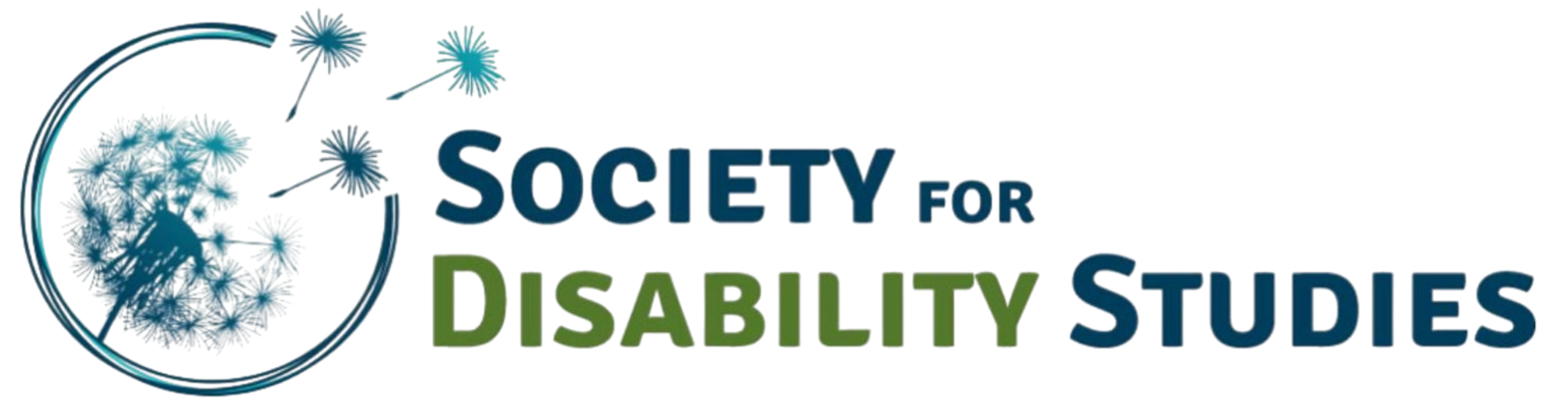 Society for Disability Studies text alongside the SDS logo of a dandelion